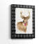 Holiday Deer Jingle Bell -Gallery Wrapped Cavas-236237886