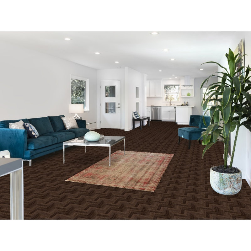 Tapis traditionnel usé uniformément 4 x 6
