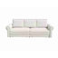 Canapé Chesterfield, canapé-lit gigogne de 93,7 po, canapé-lit convertible en velours 3 en 1 avec garniture cloutée et accoudoirs roulés, canapé-lit multifonctionnel pour le salon, la chambre à coucher, beige / blanc-131409736