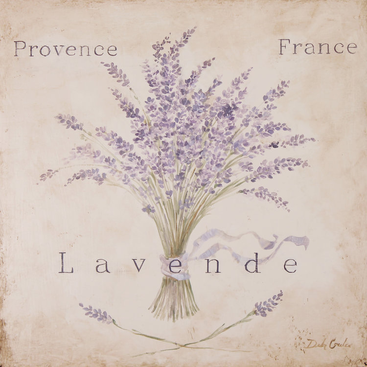 « Lavende Panel », reproduction d'art sur toile tendue, H 37 po x l 37 po x P 1,5 po, Pas de tapis, Toile tendue