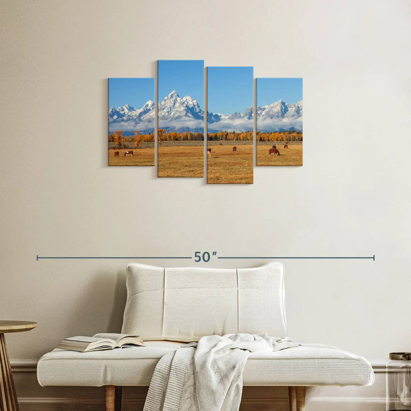 Scène d'automne Alvord Grand Teton, H 22 po x l 36 po