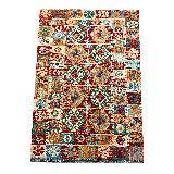 Kilim coloré à la main 3 po 4 po x 4 po 11 po