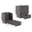 Lit escamotable en bois massif avec station de charge et matelas Kindig-25387742-71855951