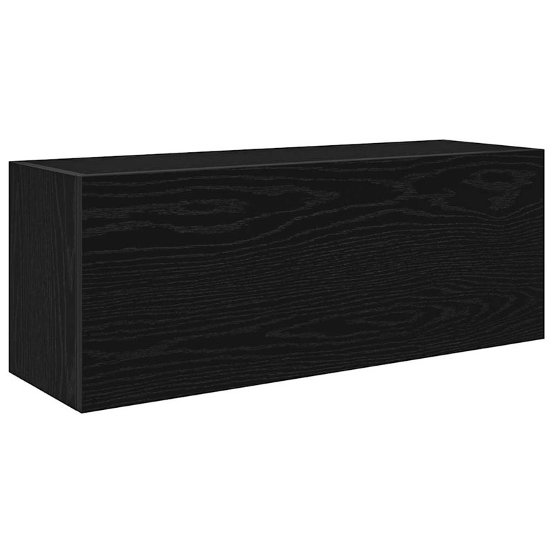 Wall Bathroom Storage, 11.8"H x 9.8"W x 31.5"L, Black