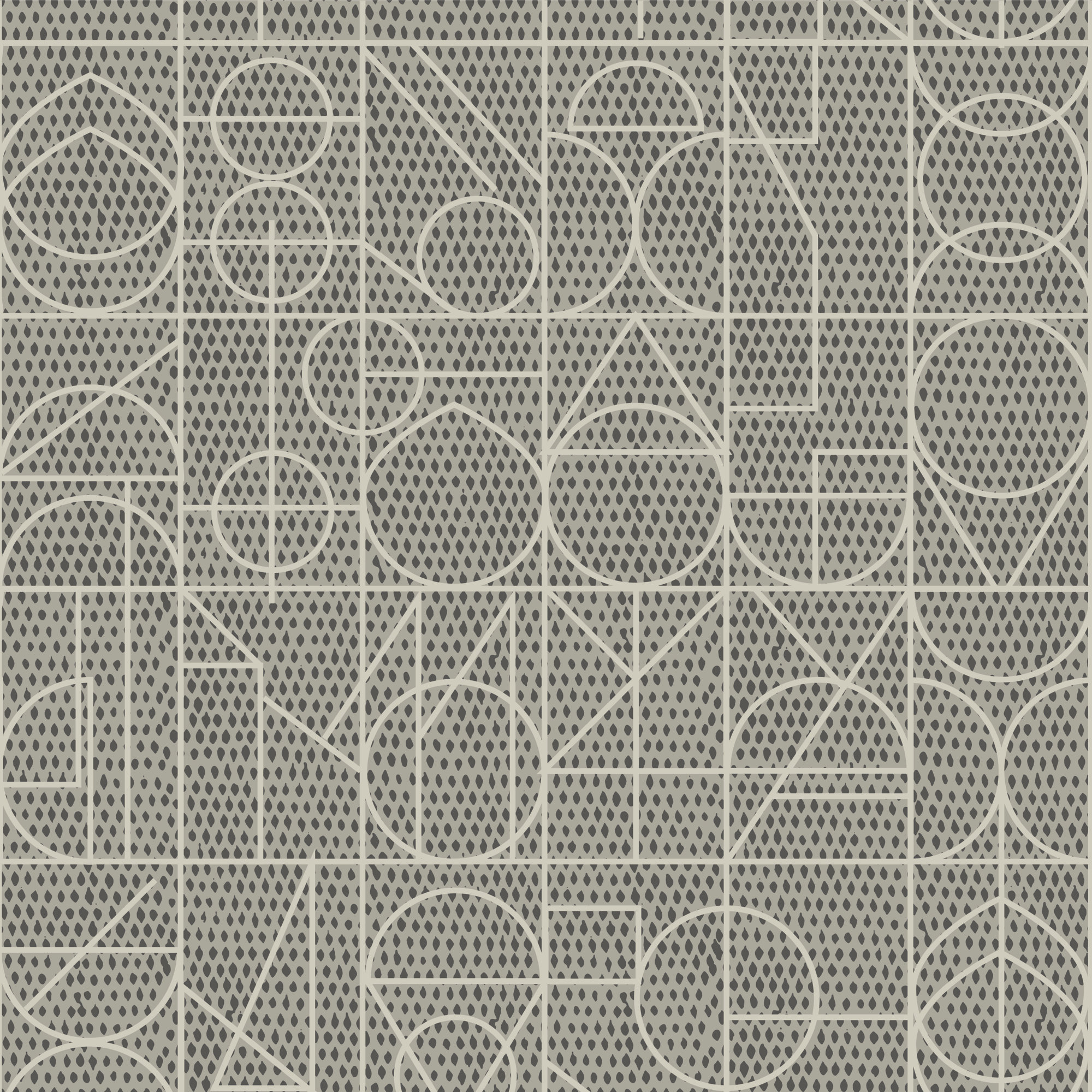 Geometric Peel & Stick Wallpaper Roll, Charcoal