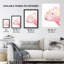 Pink Manatee Paint Splatter Animal Portrait Wall Art Print