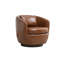Fauteuil demi-tonneau rembourré pivotant avec rangement-1975871540