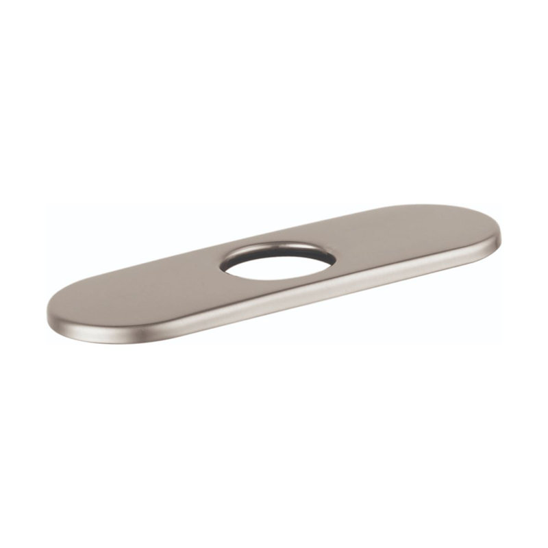 Écusson 6 po pour robinets traditionnels à un trou, Nickel brossé