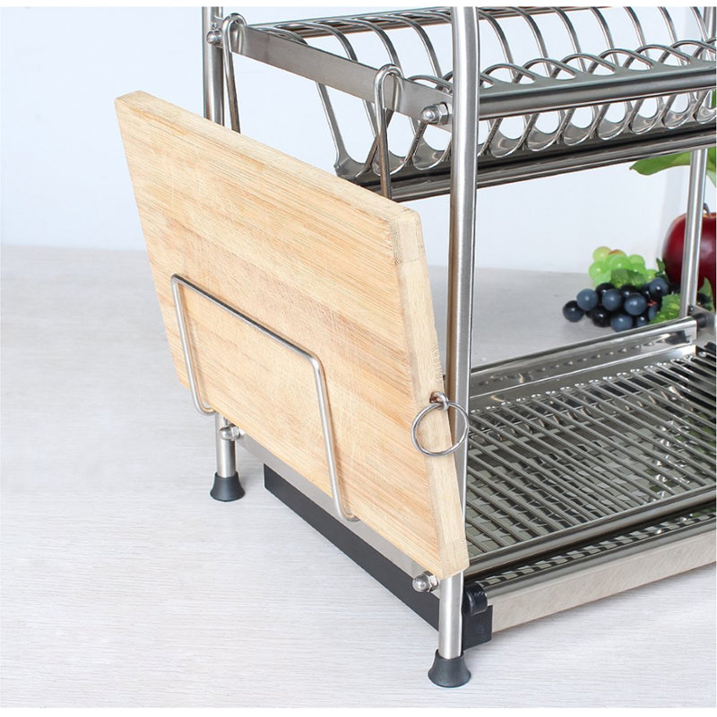 Stainless Steel Two Tier Dish Rack