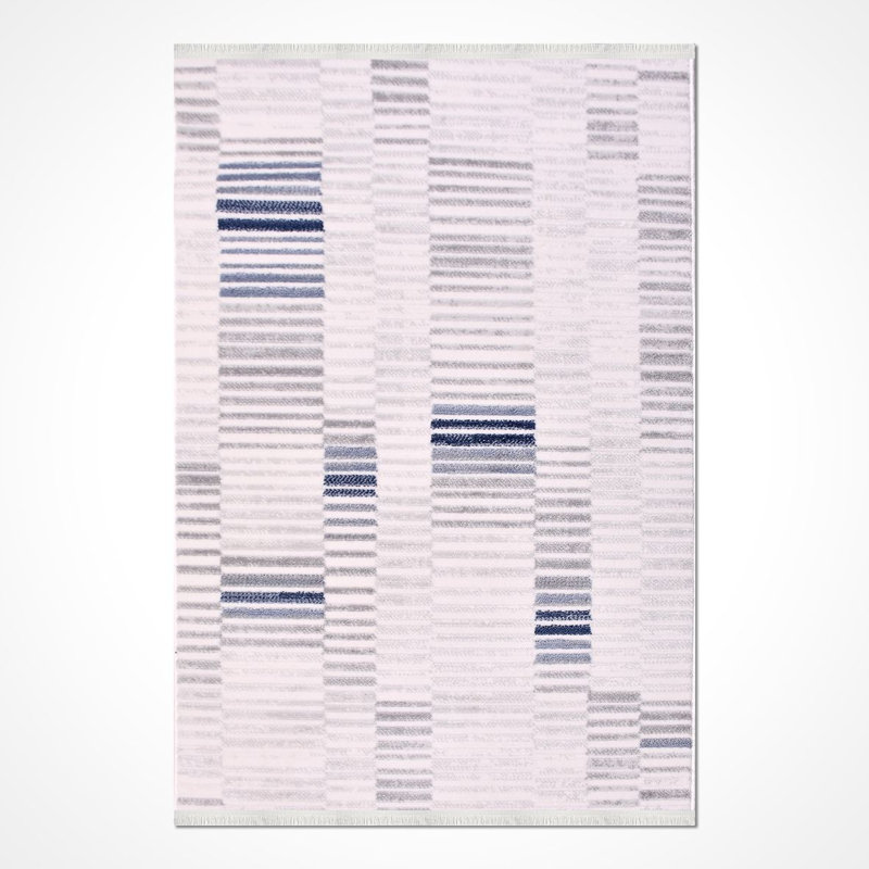 Tapis gris moderne lavable à la machine, Tapis de couloir 2 pi 8 po x 13 pi 2 po