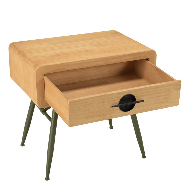Ancle 60cm W Steel Bedside Table