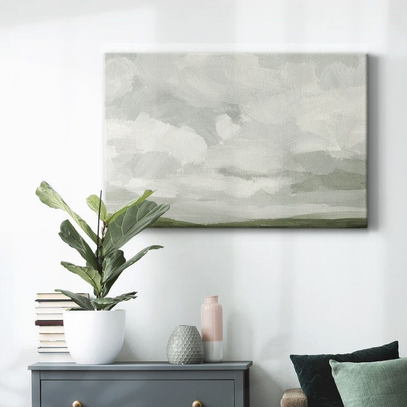 Gray Stone Sky IV-Gallery Wrapped Canvas, 40" H x 60" W
