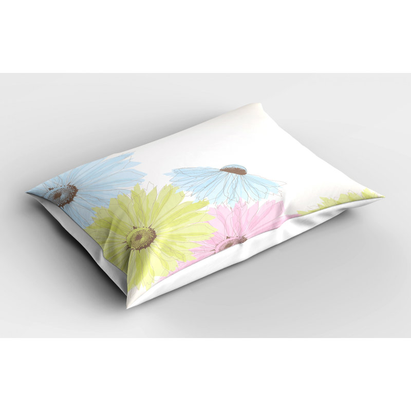 Spring Polyester Floral Sham Set, King