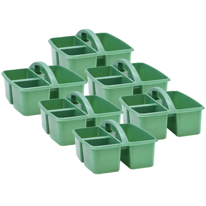 Rebrilliant Plastic Decorative Bin, Eucalyptus Green