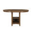 Ensemble de salle à manger moderne à hauteur de comptoir moderne avec table extensible et base de rangement-1856466244
