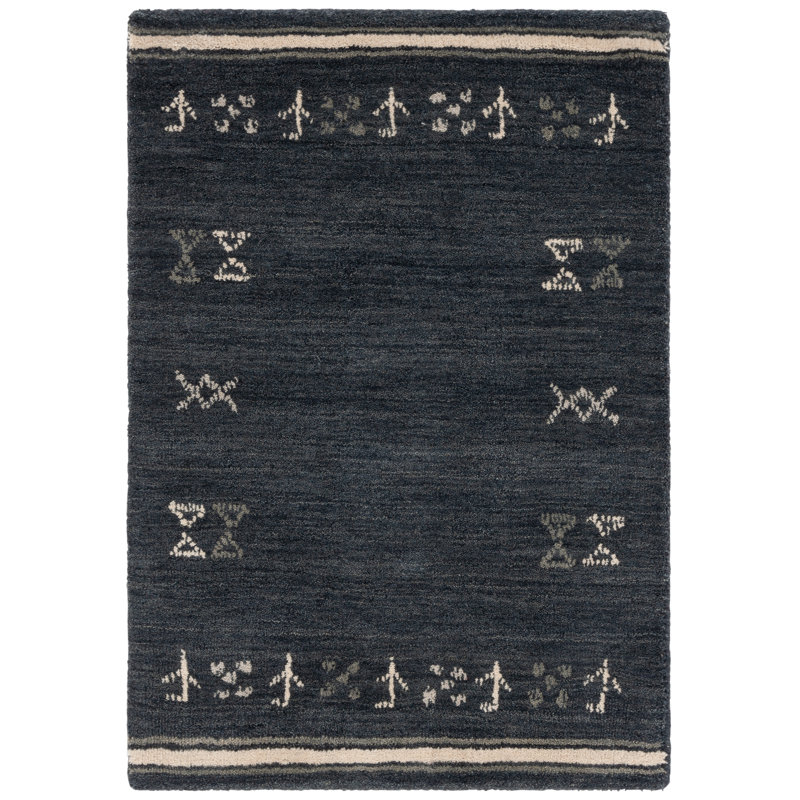 Wool Hand Loomed Area Rug, Rectangle 61 x 91 cm