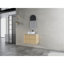 Meuble-lavabo mural 30 po avec lavabo d'art en céramique et 2 portes à fermeture en douceur, contreplaqué