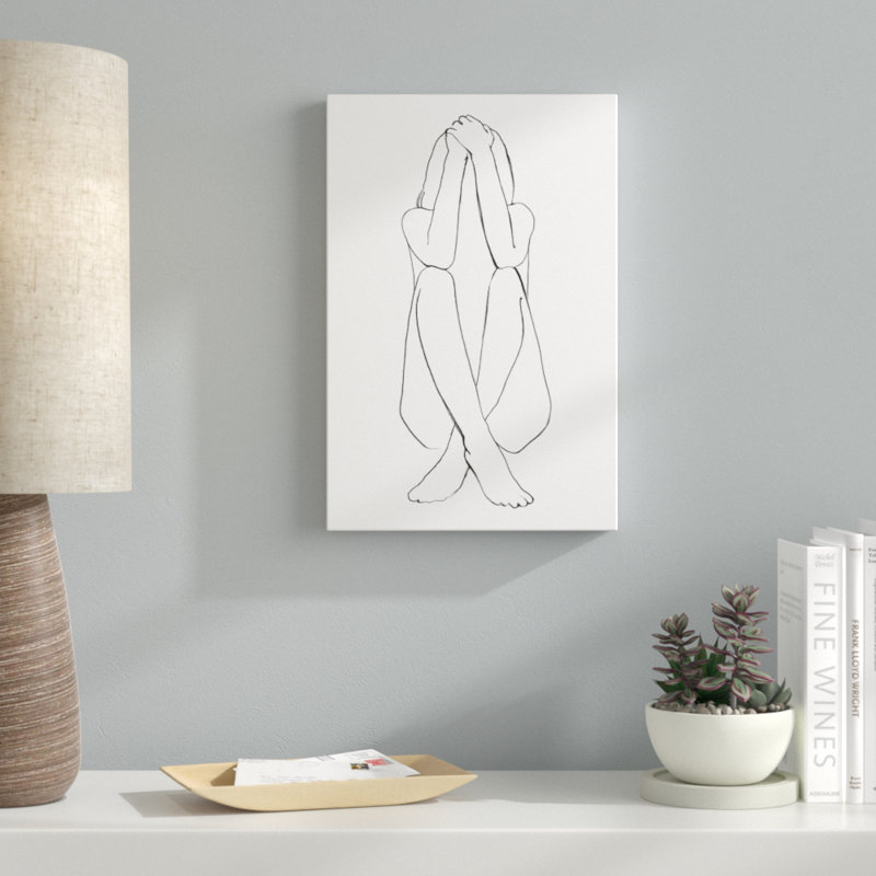 Criss Cross II by Jennifer Paxton Parker - Drawing Print, 46cm H x 30cm W, Wrapped Canvas