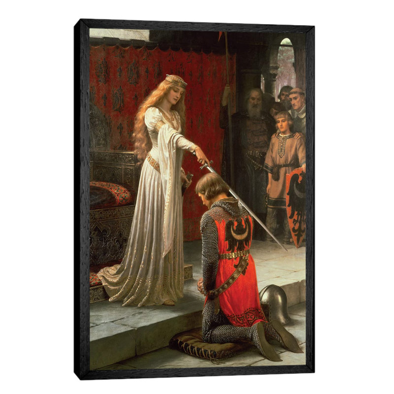 The Accolade, 1901 - Painting on Canvas, 66.04 cm H x 45.72 cm W, Black Framed
