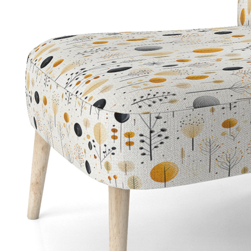 Chaise d'appoint rembourrée de style bohème Boho
