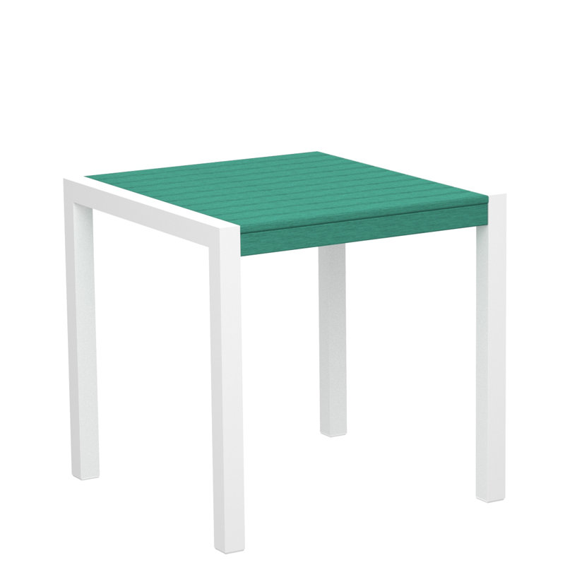 Table de salle à manger POLYWOOD MOD, Noir texturé, Aruba, L 29,75 po x P 29,75 po