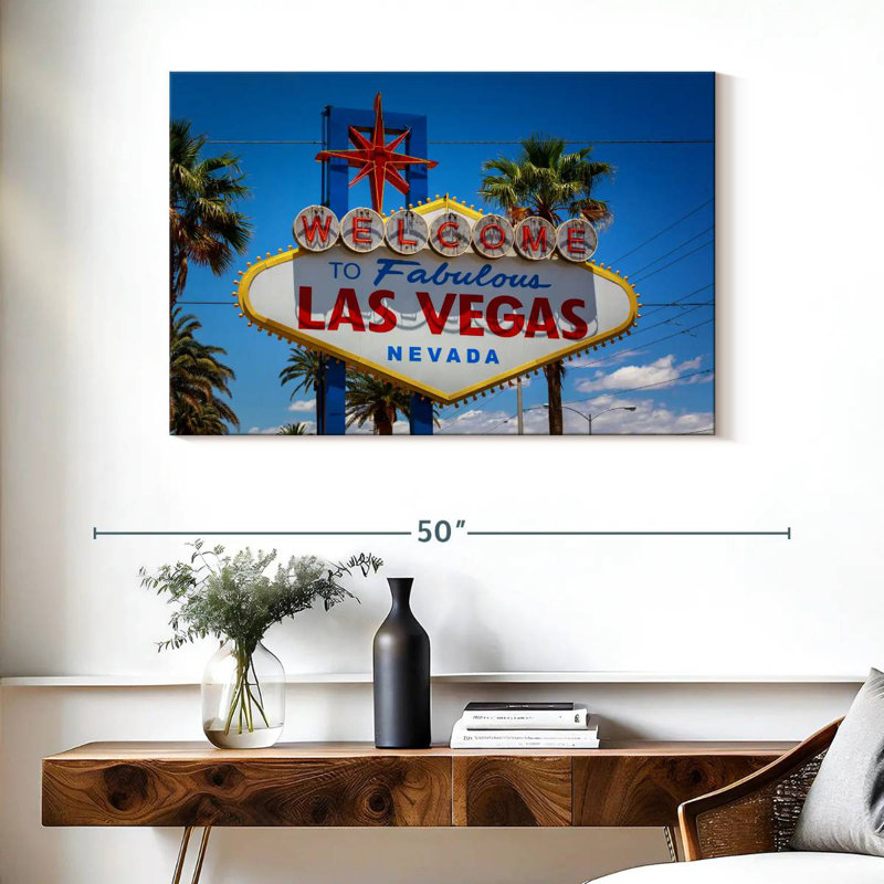Signe de Lynelle à Las Vegas, H 26 po x l 39 po