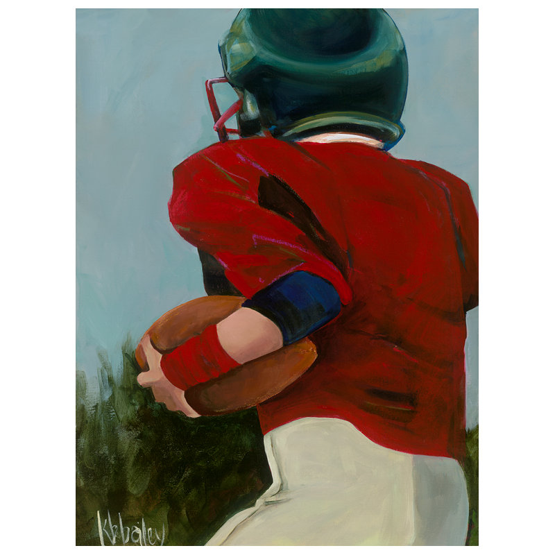 Art sur toile Lila Football Star 1, H 32 po x L 24 po x l 1,25 po