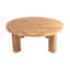 Table basse ronde en teck moderne