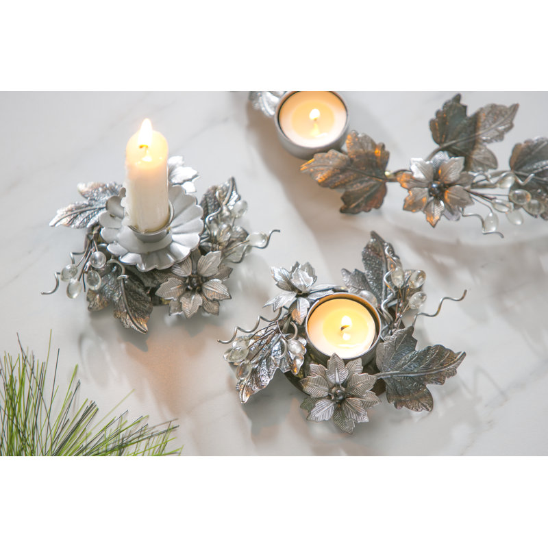 2 Piece Metal Wall Tealight Holder Set