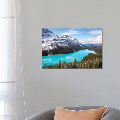 Peyto Lake 1 Piece Wrapped Canvas Wall Art