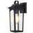 1-Light 13.75"H Black Outdoor Wall Sconce with Clear Glass Shade-1998885163