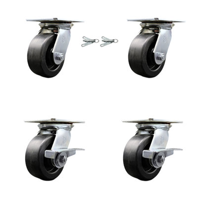 4 Piece Polyolefin Caster Set