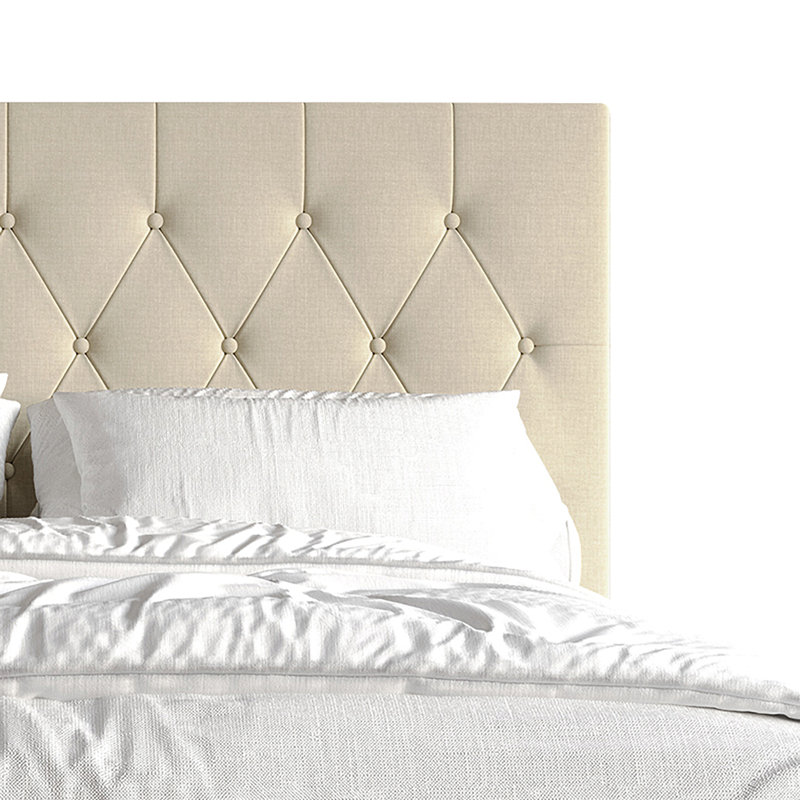 Ambrey Upholstered Standard Bed, Twin, Beige