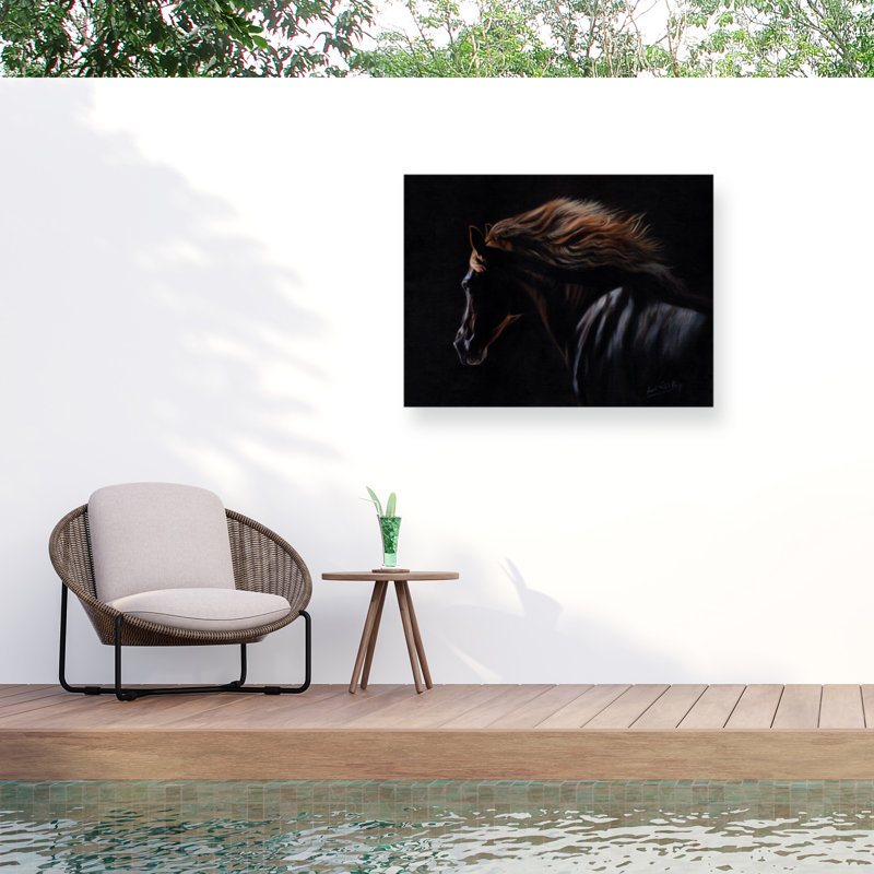 Toile d'extérieur David Stribble Peruvian Paso, H 14 po x l 19 po