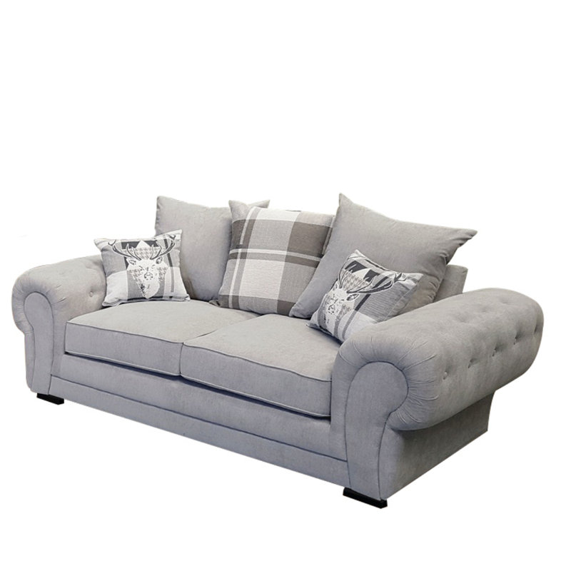 Alcrossagh 2 Seater Sofa, Light Grey