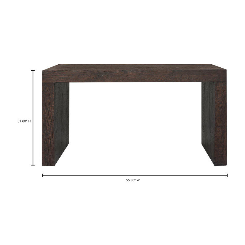 Adams Console Table Rustic Brown, Brown