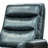 Aki Faux Leather Swivel Recliner-98535165