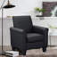 Fauteuil rembourré en similicuir de 29 po Alrun-1432370000