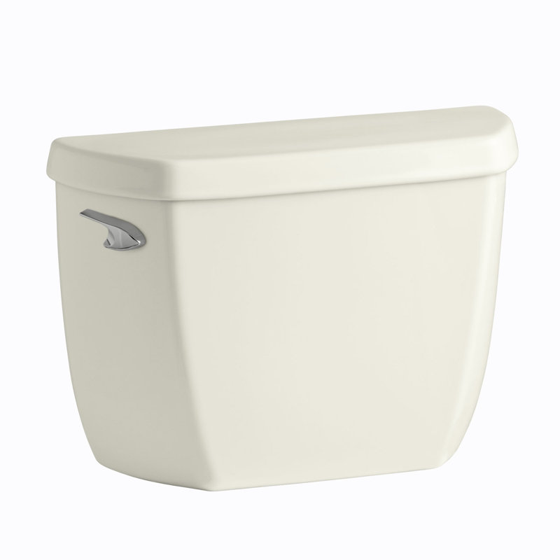 Wellworth Classic 1.28 GPF Toilet Tank with Class Five Flushing Technology and Left-Hand Trip Lever with Tank Locks, Biscuit