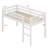 Wooden Loft Bed With Ladder-2106610049