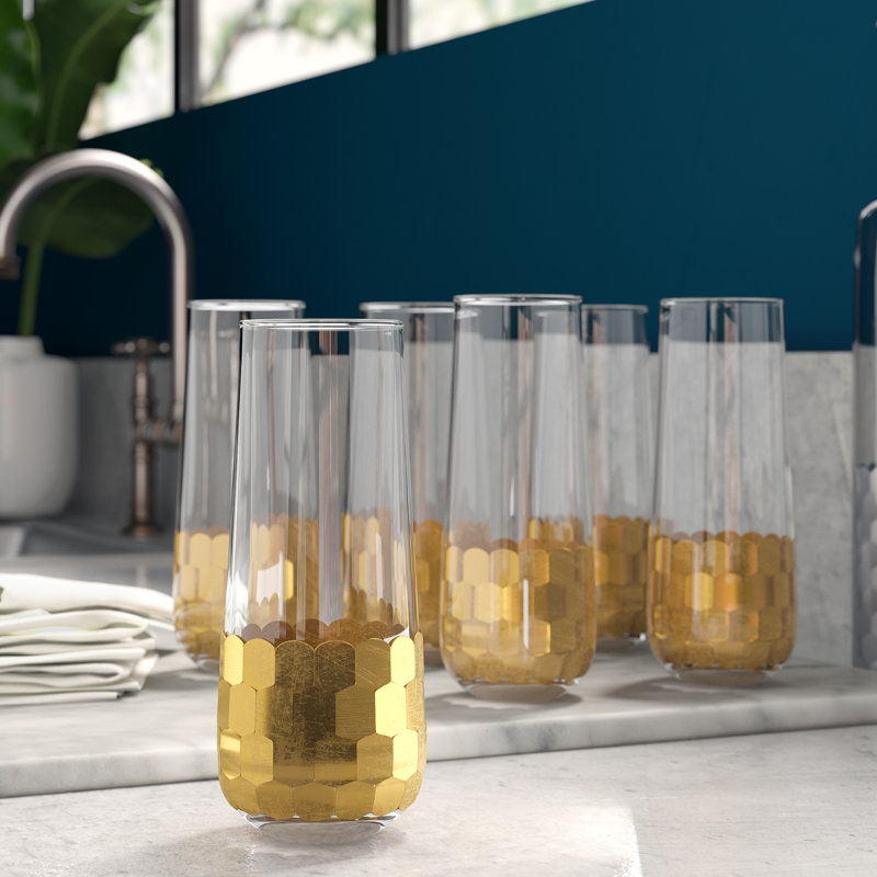 Downer 8.45oz. Flute Set, Gold