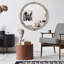 Miroir mural en bois