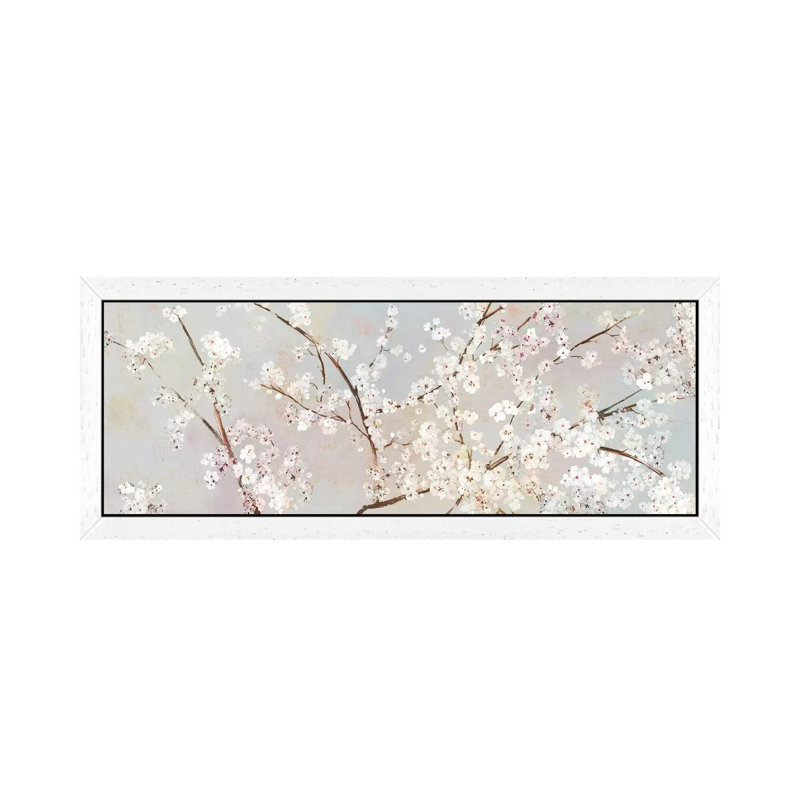 Bloomingdale by Asia Jensen - Print on Canvas, 60.96cm H x 182.88cm W x 3.81cm D, White Floater Framed