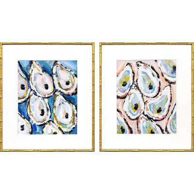 Oyster Shells Framed Art