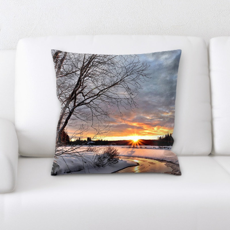 Coussin décoratif winter landscape