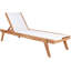 Chaise de patio en teck avec coussins-86506433