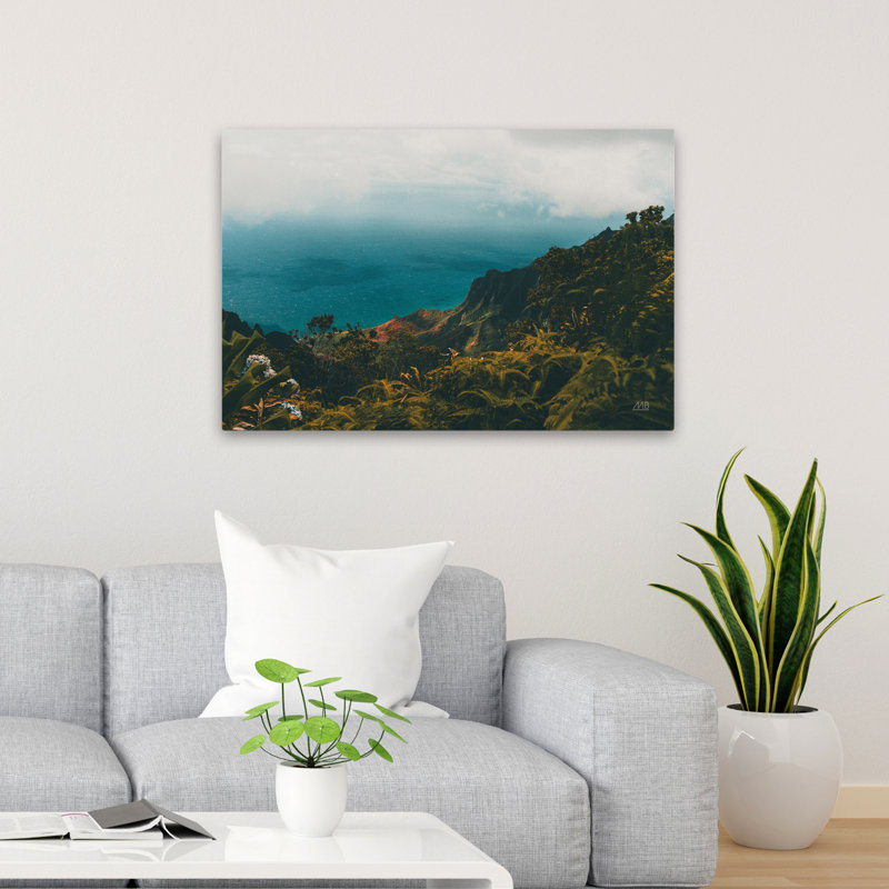 Beauté contemporaine et balnéaire d'Hawaï, H 36 po x l 24 po