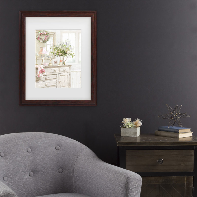 «French Street», art encadré par Joval, Brun, H 16,75 po x l 13,75 po x P 0,75 po