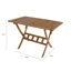 Rectangular Wooden Folding Outdoor Dining Table