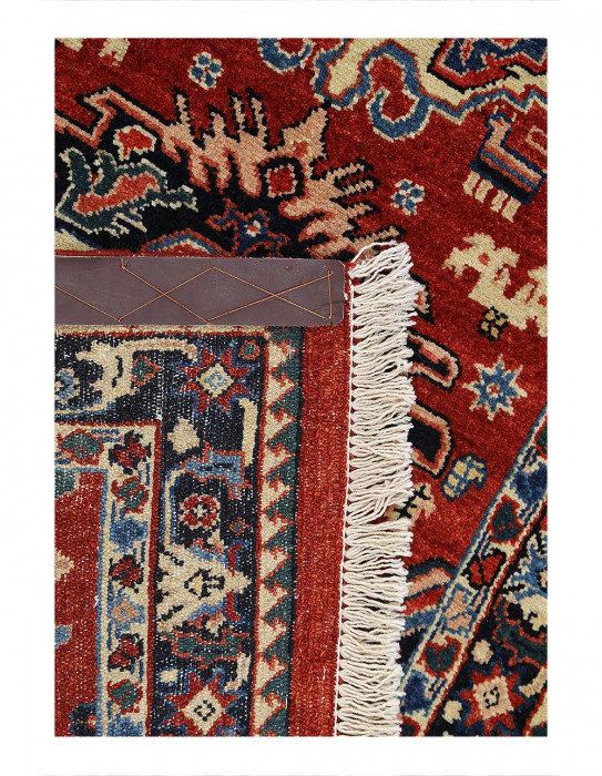 Tapis de couloir rouge en laine Nabia One-of-a-Kind 2 pi 1 po x 6 pi 7 po